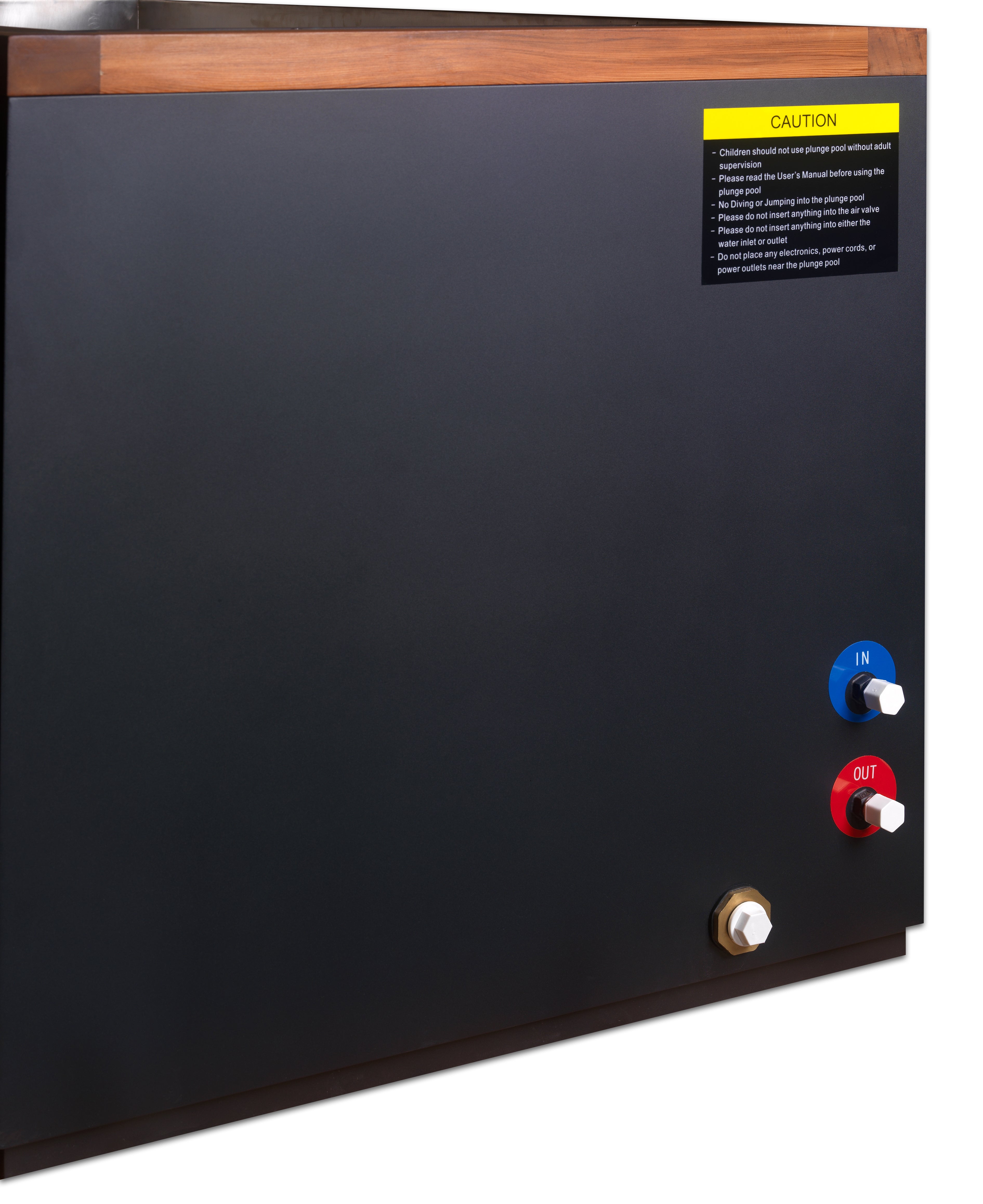 Dynamic Cold Therapy Cuboid cold plunge tub plumbing and spa connection detail