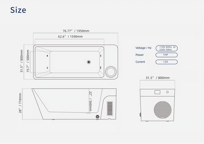 Frost Cold Plunge Tub - Orivon Wellness
