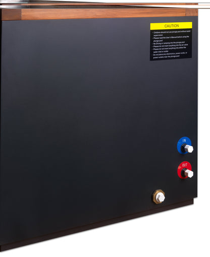 Dynamic Cold Therapy Cuboid XL cold plunge tub plumbing and spa connection detail